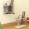 Wall Mounted and Countertop Kitchen Utensil Organizers with Chopsticks Spoons and Utensils