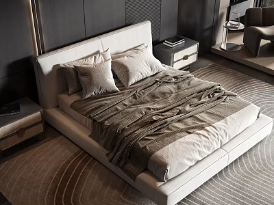 Modern style commodity bed