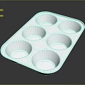 Aluminum Foil Six Cup Muffin Pan Ideal For Baking Tasty Cupcakes And Muffins