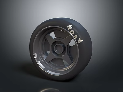 High Quality Car Parts ATON Brand Tire With Alloy Wheel Rim Design 3d model