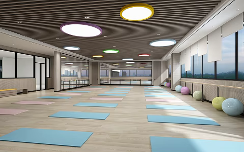 Modern Dance Room 3d model