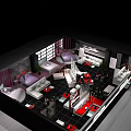 Modern Exhibition Tables and Chairs in Stylish Exhibition Booth Design Layout