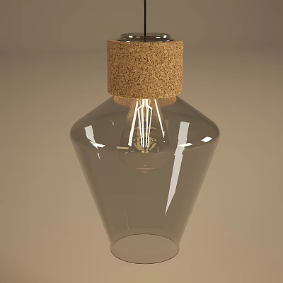 Nordic Chandelier Floating Bottle Chandelier 3d model Nordic Chandelier Floating Bottle Chandelier 3d model