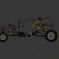 Vintage Functional Off Road Vehicle With Rusty Exterior 3d model