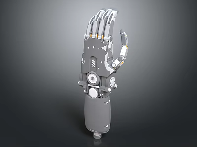 Smart Robotic Arm Mechanical Structure With Articulated Joints And Metal Components High Tech Design 3d model
