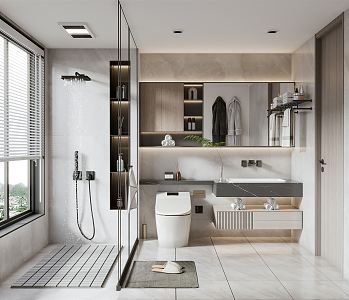 modern bathroom 3d model