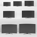 Various Size Televisions Featuring Curved And Flat Screen Models In Multiple Inches
