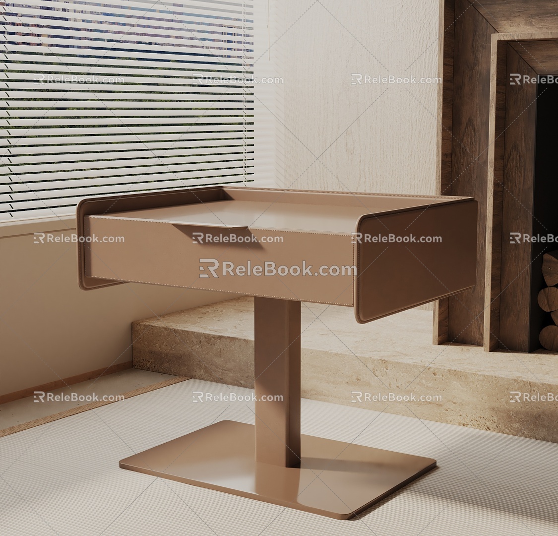 Modern Bedside Cabinet 3d model