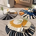 Round carpet 3d model