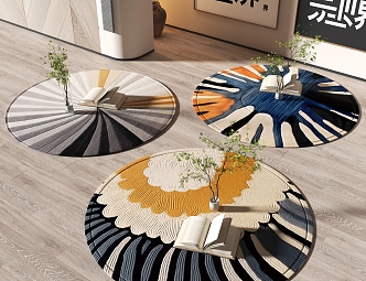 Round carpet 3d model