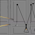 Modern Pendant Light Designs With Various Shapes And Metal Frames On Paneled Wall