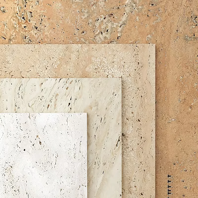 Natural Stone Slabs In Varied Colors As Construction Components For Interiors 3d model