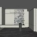 New Chinese Front Desk 3d model