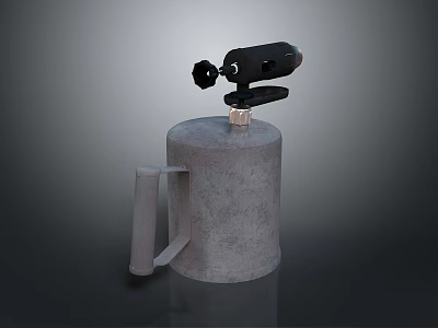 blowtorch fire lamp gasoline blowtorch kerosene blowtorch blowpipe modern weapon hot weapon hot weapon gun 3d model