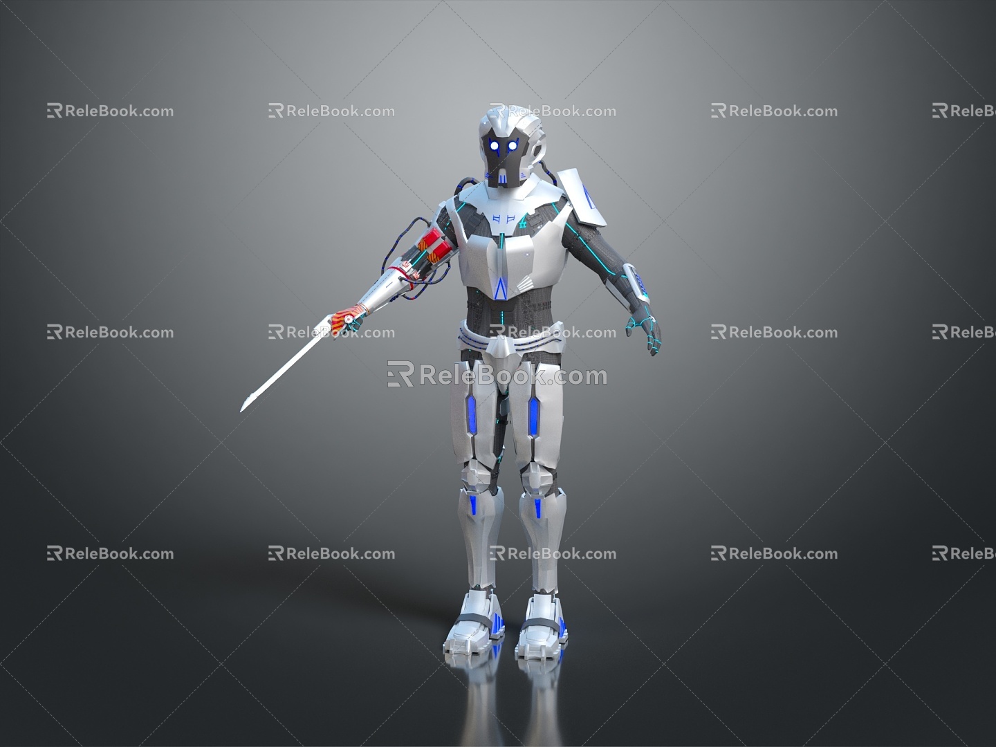 Mech Warrior Mech Soldier Machine Battlearm Mechanical Battlearm Machine Fighter Robot 3d model