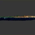 Detailed 3D Terrain Model With Colorful Elevated Landforms And Ocean Regions