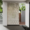Modern partition net red partition wall 3d model