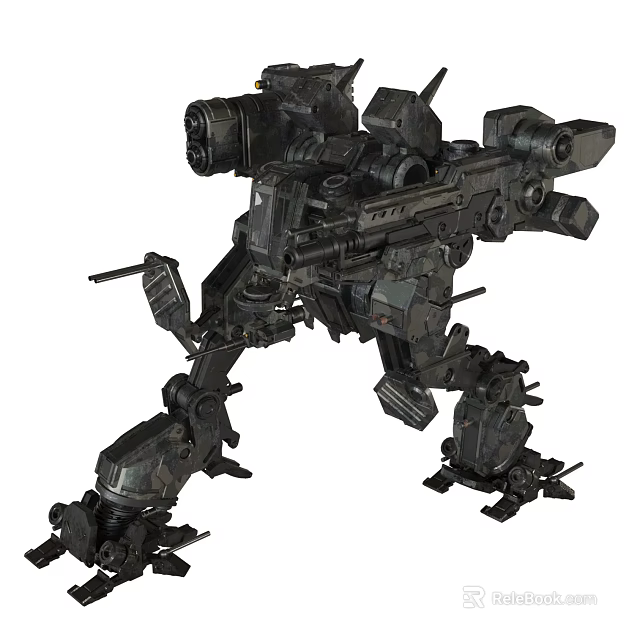 Electric Toy Mechanical Robot Featuring Detailed Weapons Movable Joints And Action Design 3d model 