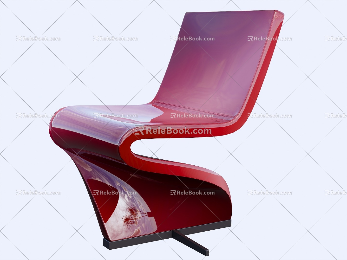 Special-shaped single chair model