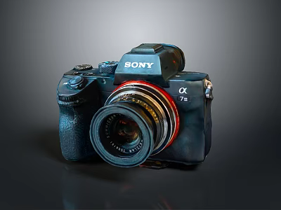 Sony Alpha 7S Digital Camera With High Resolution Lens And Professional Features 3d model