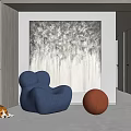 Modern Lazy Sofa Lazy Sofa Corner Combination 3d model