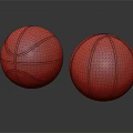 Orange Basketballs With Black Stripes Spalding And NBA Logos On Reflective Surface