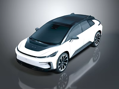 modern automobile vehicles 3d model