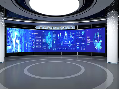 Digital Twin Visualization Platform With Interactive Dashboard And 3D Data Models 3d model