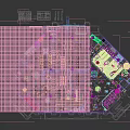 Colorful Playground With Slides Dome Shaped Play Zone And Kid Friendly Seats