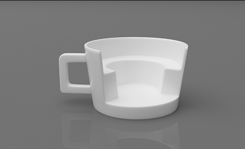 Modern Sculpture Cup Chair 3d model