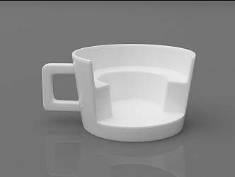 Modern Sculpture Cup Chair 3d model