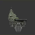 Detailed 3D Model of Aircraft Carrier With Flight Deck and Superstructure