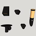 Modern Stylish Wall Lamps With Various Shapes Black Finish And Sleek Design For Interior Lighting