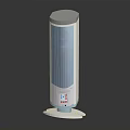 Sleek Modern Vertical Bluetooth Speaker With Transparent Panel And LED Controls
