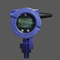 Blue Digital Pressure Gauge Industrial Equipment with Durable Housing and Precision Digital