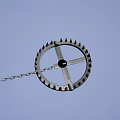 Metal Circular Toothed Agricultural Equipment Part With Cross Center Bars And Connecting Chain
