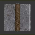 Metal Hand Press Tool With Wooden Grip And Steel Base For Material Flattening Tasks