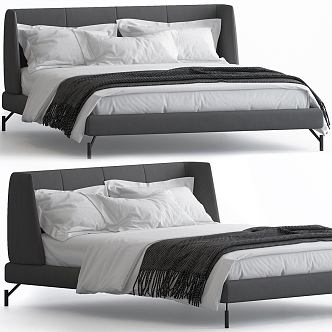 BONALDO double bed 3d model