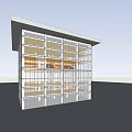 Modern Multi story Building With Glass Facade And Architectural Design Elements 3d model
