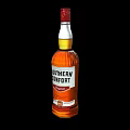 Southern Comfort Alcoholic Beverage Bottle With Amber Liquid And Labeled Design