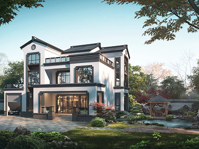 New Chinese Style Villa model