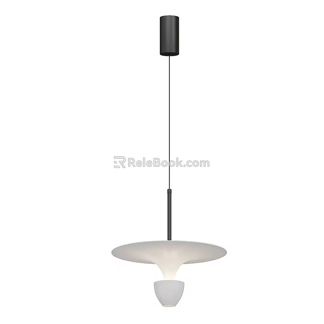 Modern Minimalist Chandelier Simple Chandelier 3d model