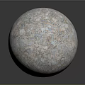Wood Stone Sphere Ornament With Natural Rough Granular Texture Surface Design
