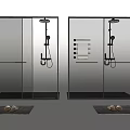 Shower Room Shower Partition Toilet Partition 3d model