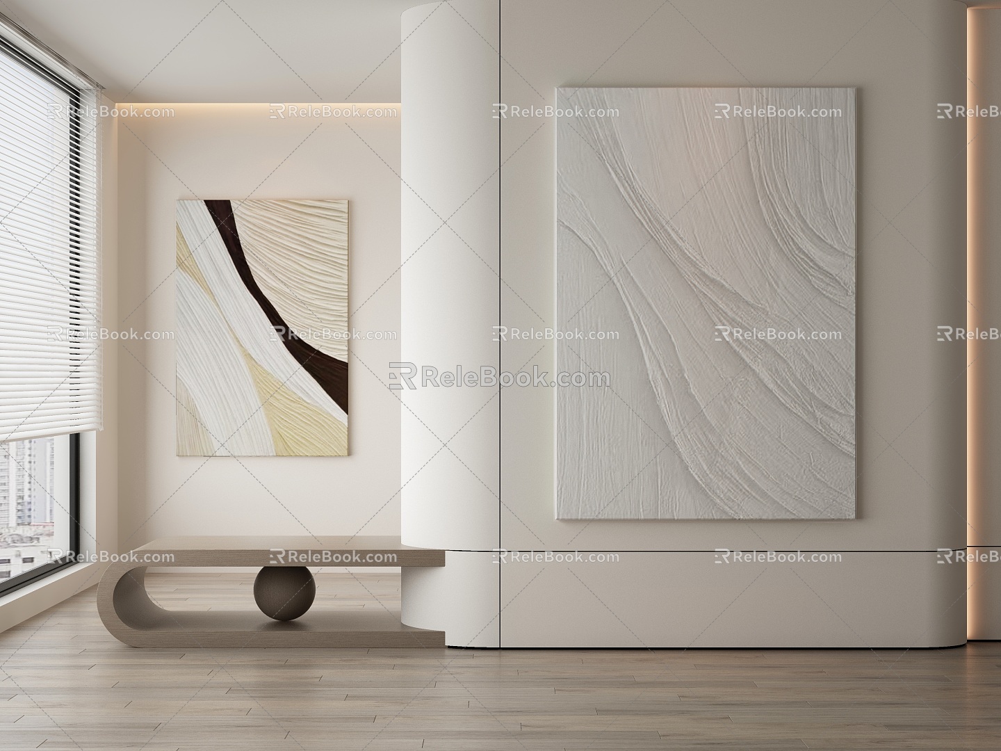 modern decorative painting 3d model