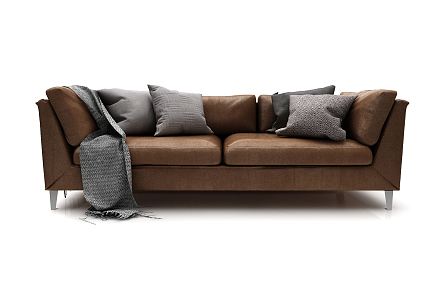 modern double sofa 3d model