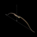Bow and arrow ancient bow and arrow crossbow archery magic bow long-range weapon low face number low model simple model game sub-era film and television level super realistic 3d model
