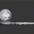 Classic Silver Open Pocket Watch With Roman Numeral Dial Metal Link Chain And Reflection