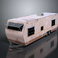 Modern RV Camper Car Camper Car Camper Trailer 3d model