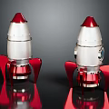 Modern toy rocket toy rocket launcher 3d model